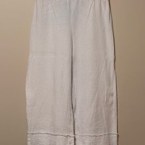 Kaktus White Cotton Pants